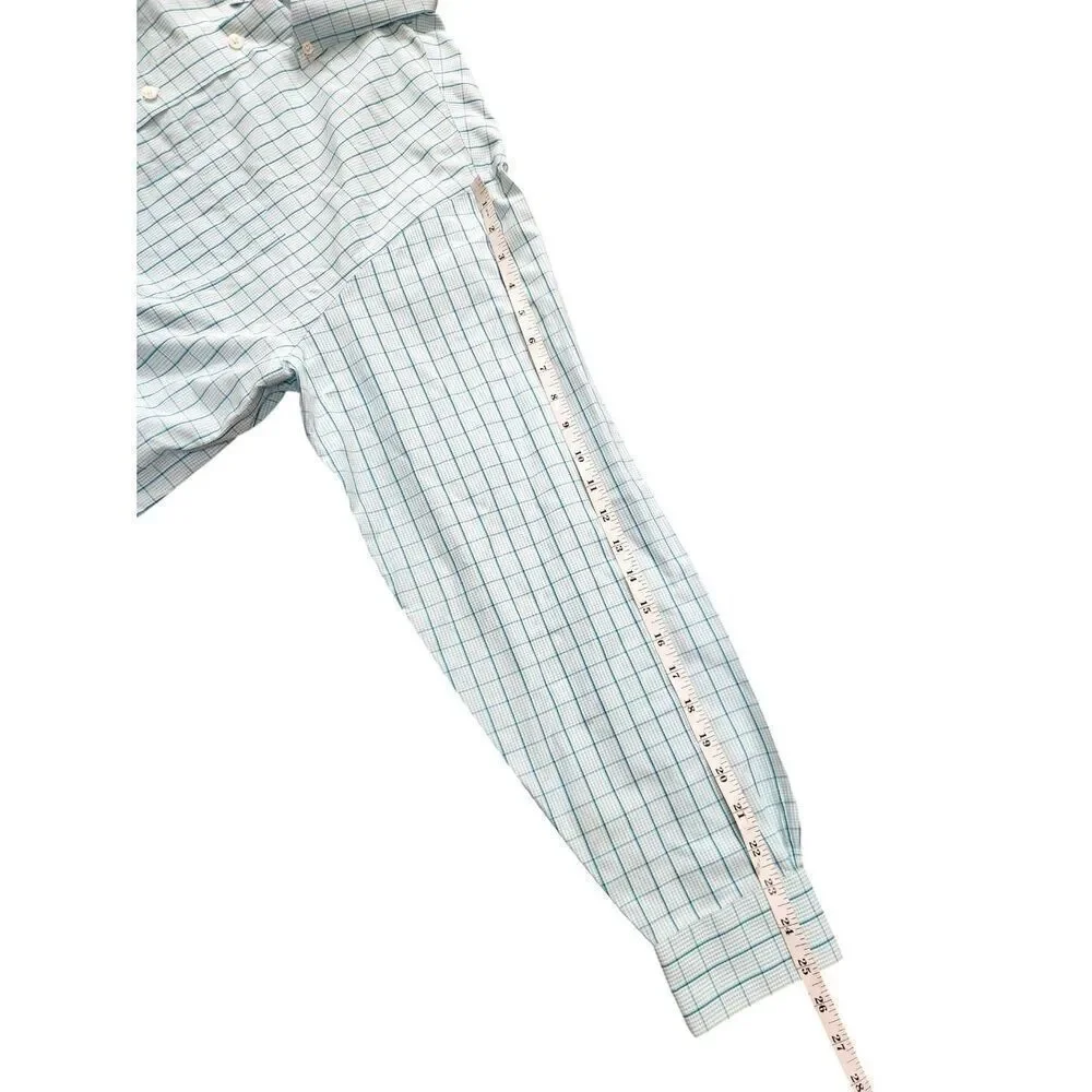 Brooks Brothers plaid men's Large supima cotton button up with chest pocket - Picture 6 of 8